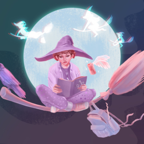 Ilustrace čarodějka